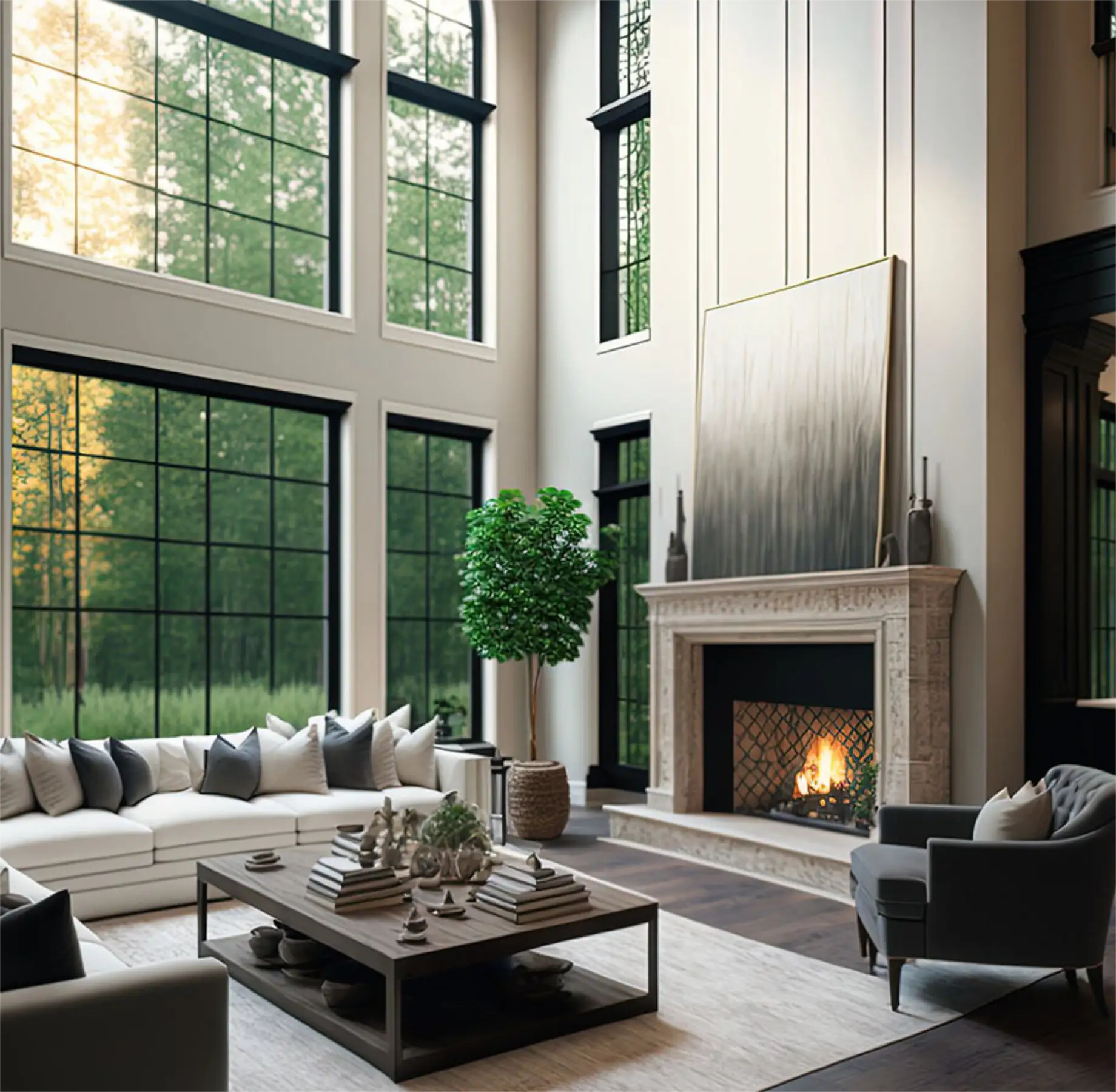 Lámina Optivision 35 instalada en ventanas residenciales