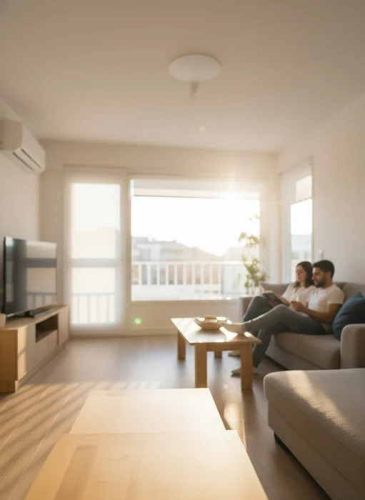 Hogar con láminas instaladas, clientes satisfechos